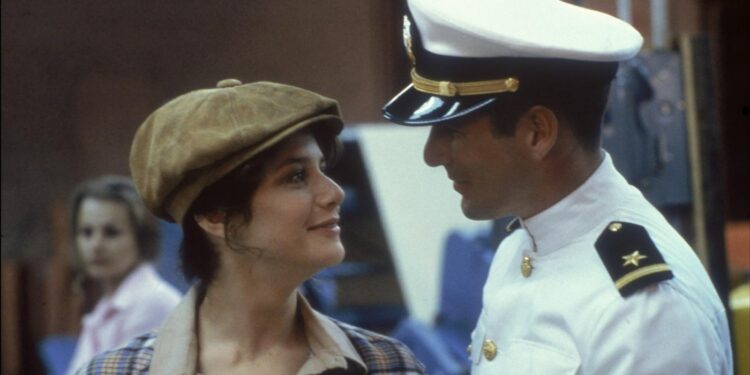 Richard Gere and Debra Winger in An Officer and a Gentleman (1982)