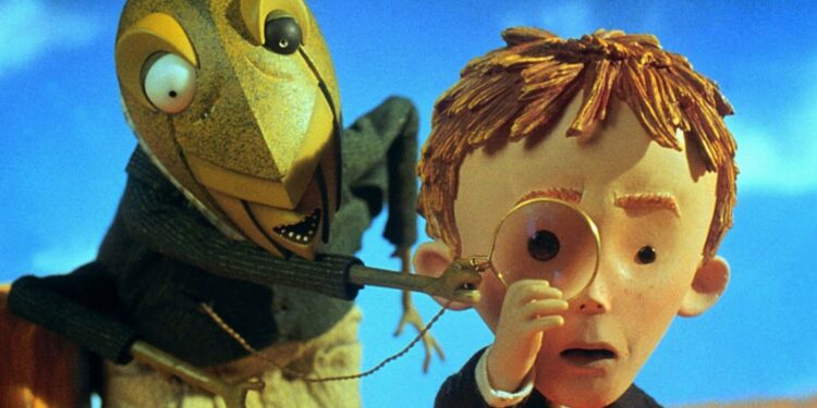 Simon Callow and Paul Terry in James and the Giant Peach (1996)