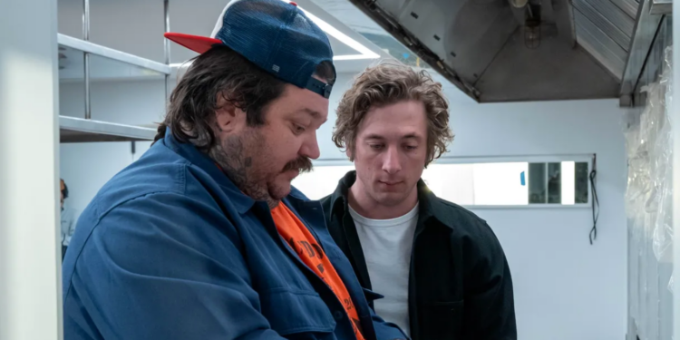 Matty Matheson and Jeremy Allen White in The Bear