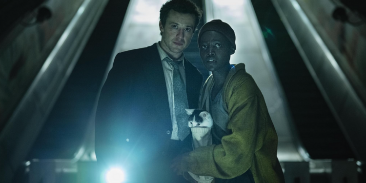 Lupita Nyong'o and Joseph Quinn in A Quiet Place: Day One (2024)