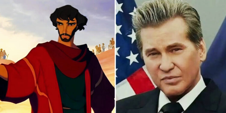 Val Kilmer as Moses in Prince of Egypt