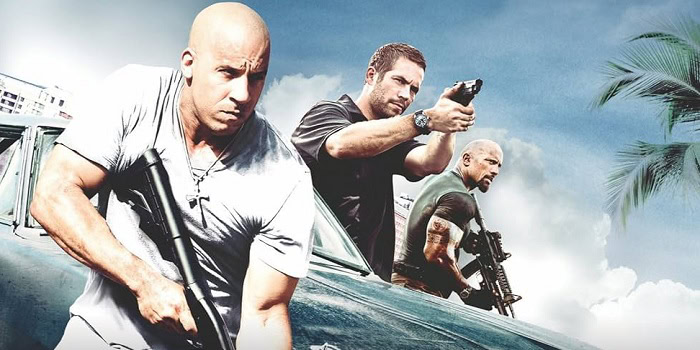 Vin Diesel, Paul Walker, and Dwayne Johnson in Fast Five