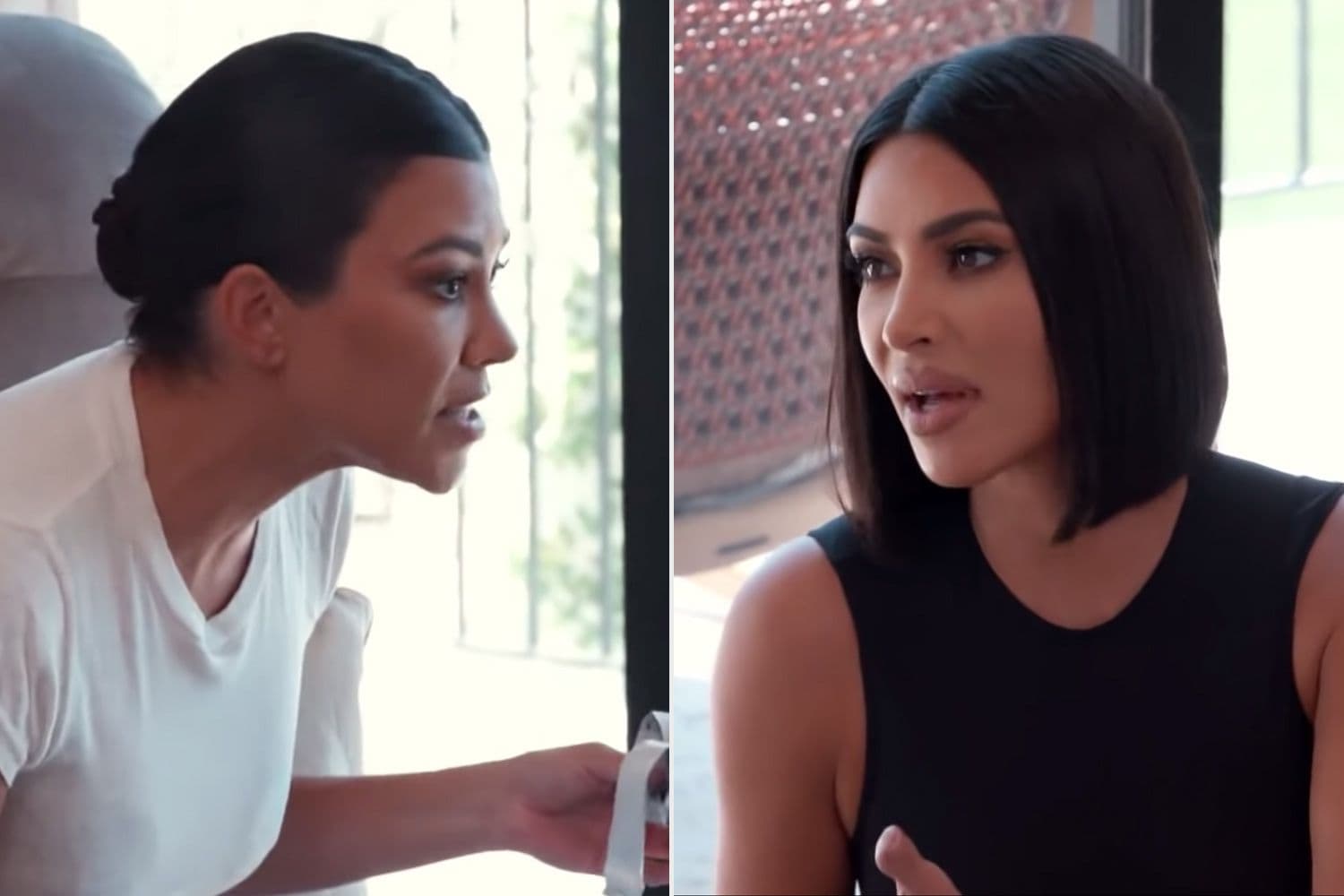 Kourtney Kardashian Reacts to Secretly Filmed Phone Call with Kim