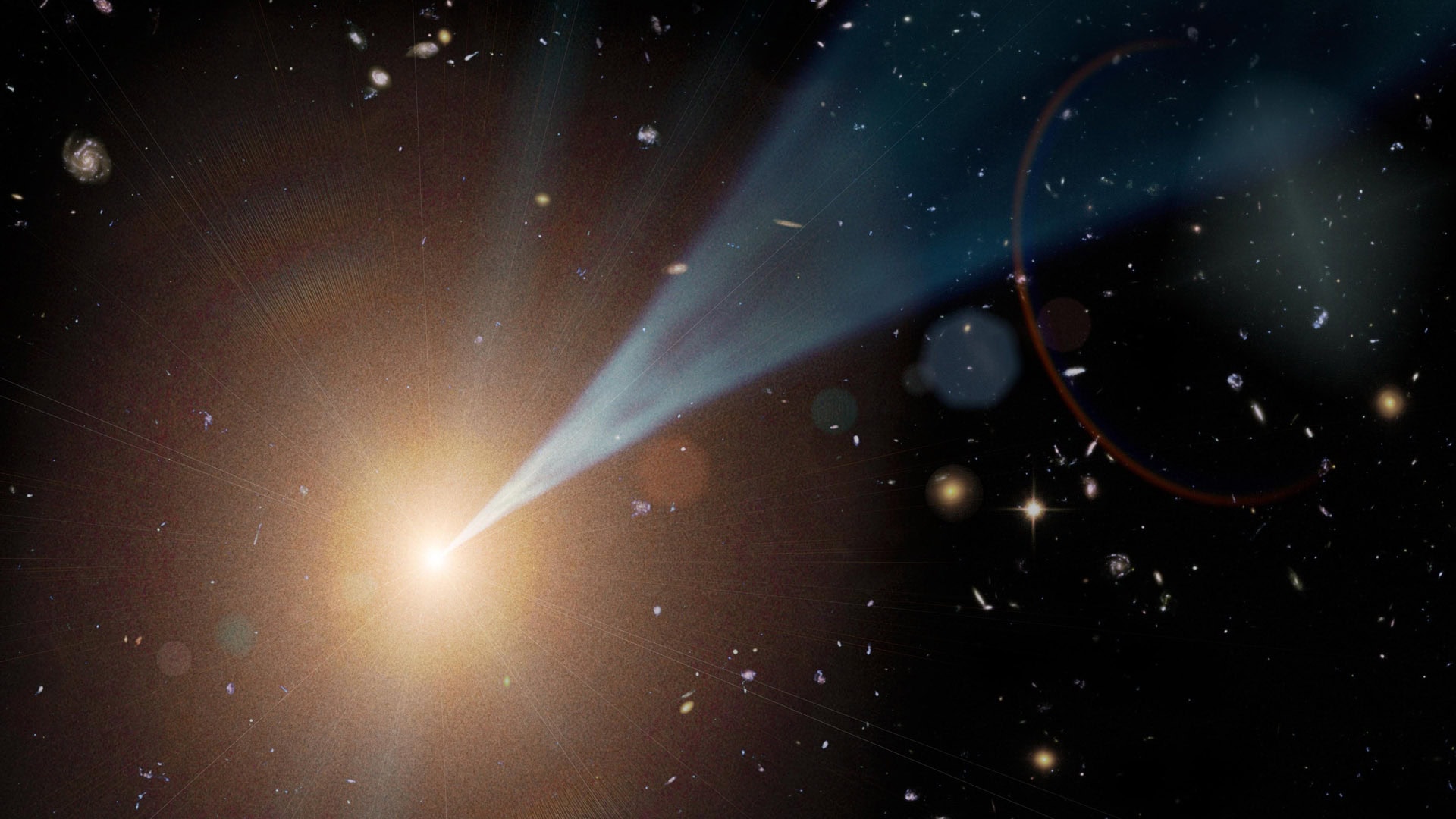 Supermassive Black Holes Can Change Direction of Their Powerful Jets