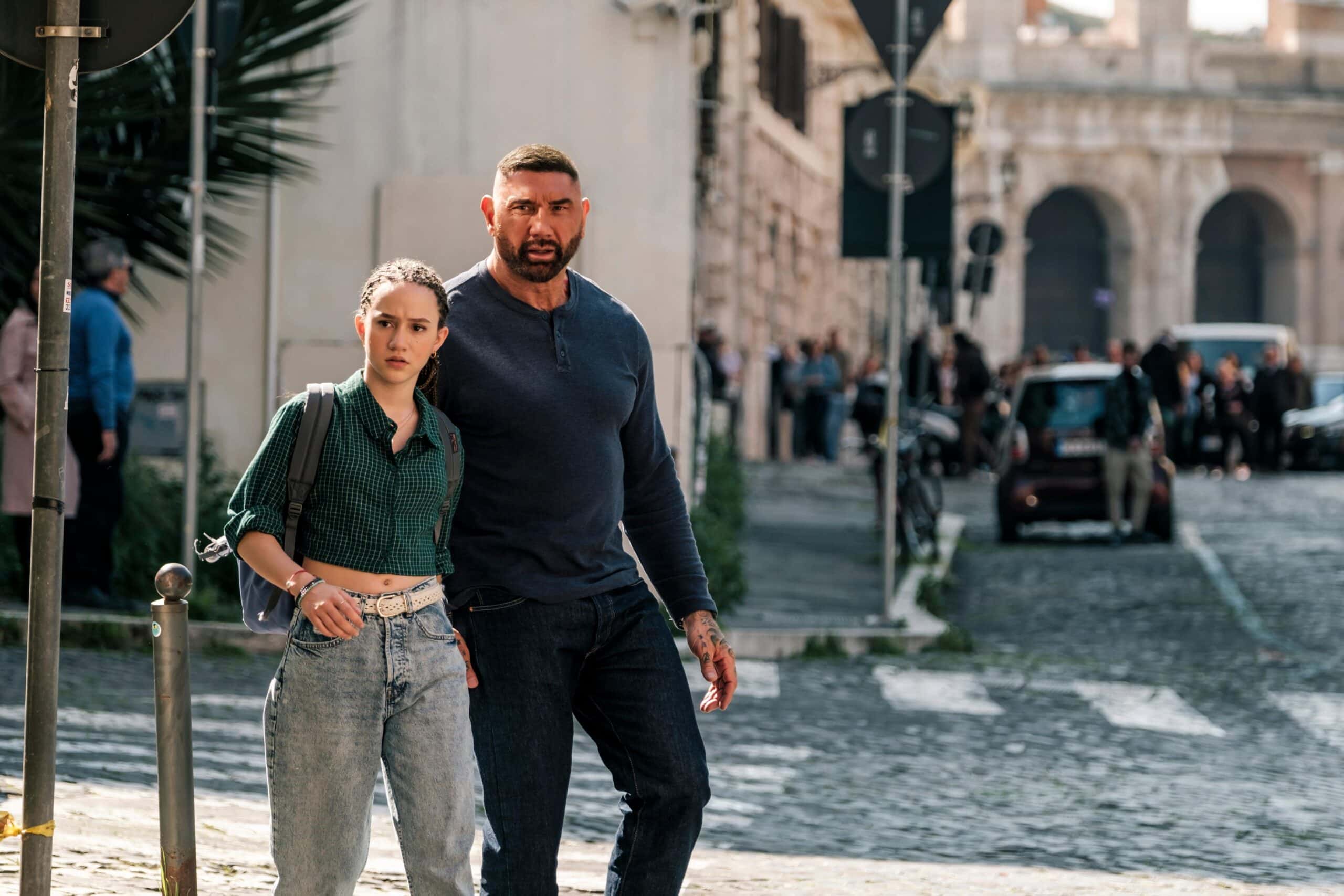 Dave Bautista and Chloe Coleman Take on Italy in My Spy The Eternal City
