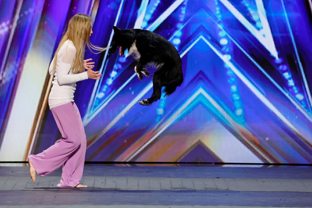 Israeli Trainer and Dancing Dog Receive Four Standing Ovations on AGT