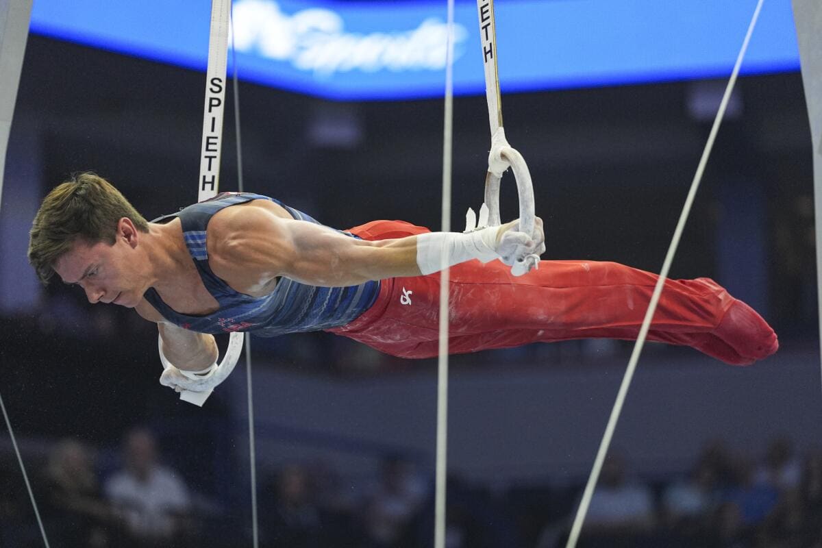 Frederick Richard Poised to Become Youngest U.S. Olympic Gymnastics Trials Winner Since 1972
