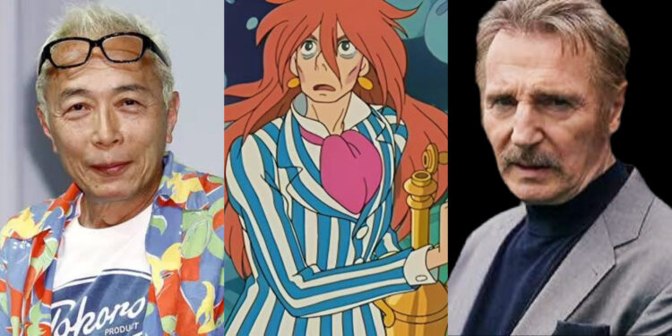 George Tokoro & Liam Neeson as Fujimoto in Ponyo