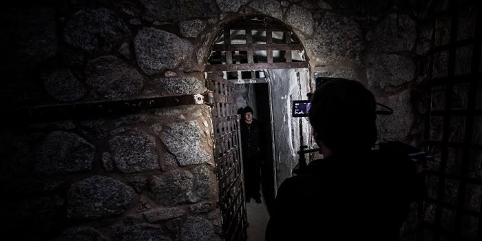 The Ghost Adventures crew investigating the Hell Hole