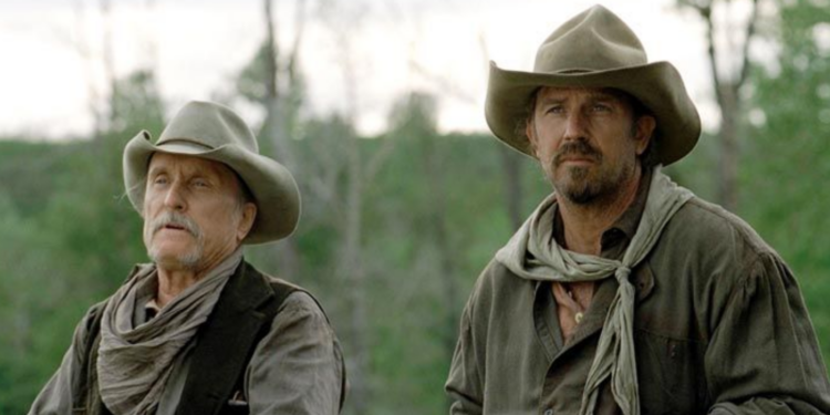 Robert Duvall and Kevin Costner in Open Range (2003)