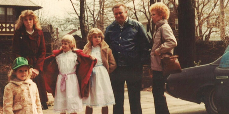 Young Monica Potter and her family