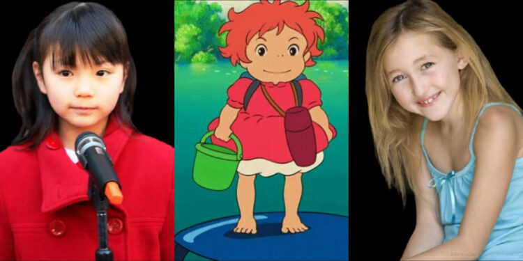 Yuria Nara & Noah Cyrus as Ponyo in Ponyo movie