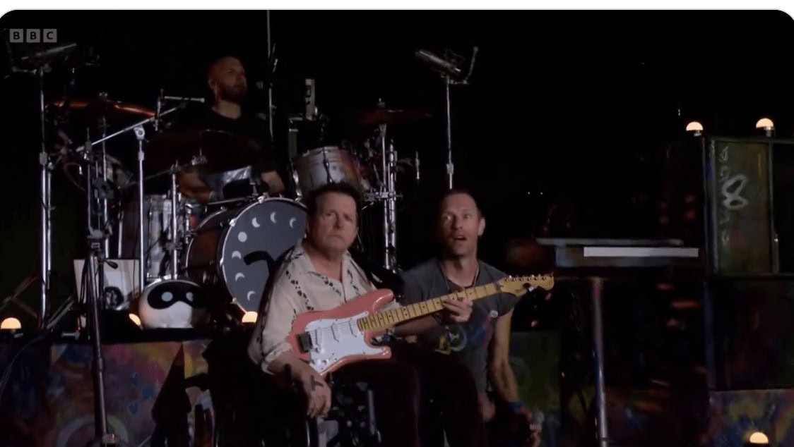 Michael J. Fox Joins Coldplay for Heartfelt Glastonbury Performance