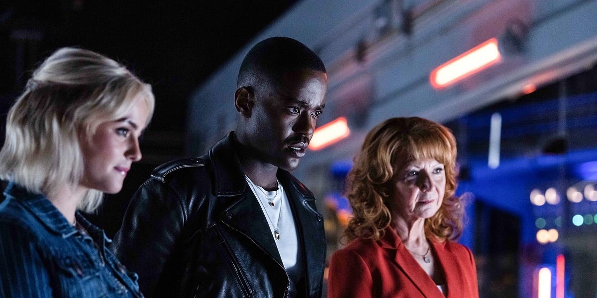 TARDIS image in the Time Window in The Legend of Ruby Sunday Doctor Who Finale Delivers Intense Drama With Sutekh’s Return and Ruby Sunday’s Farewell