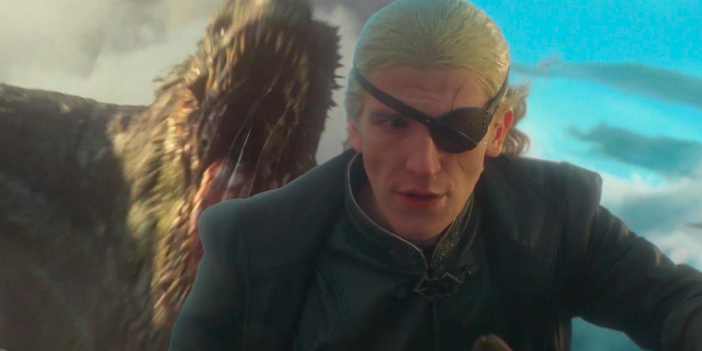 Aemond riding Vhagar in battle The Dramatic Unfolding of Power and Passion in House of the Dragon S2, E6