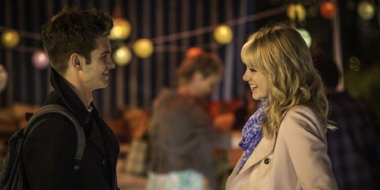 emma stone and andrew garfield in spider man