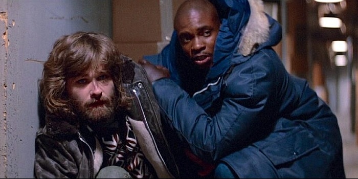 Kurt Russell and Keith David in The Thing