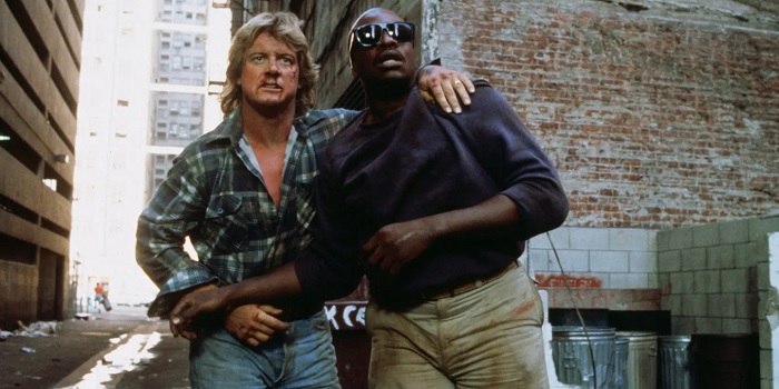 Roddy Piper and Keith David in They Live