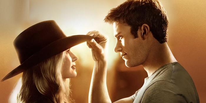 Scott Eastwood and Britt Robertson in The Longest Ride