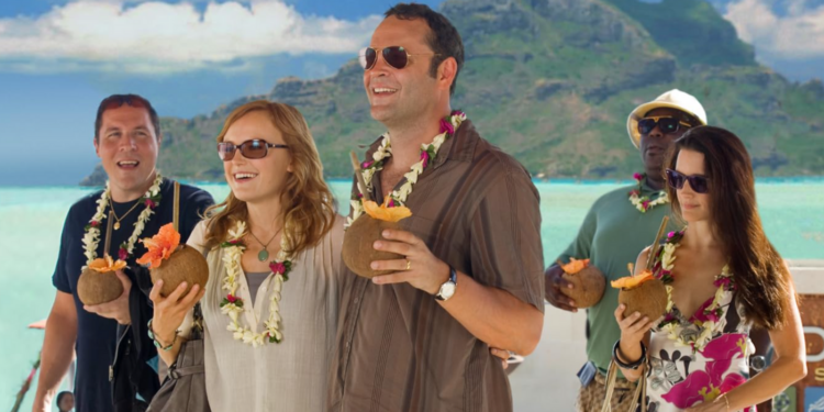 Vince Vaughn, Kristin Davis, Malin Akerman, Jon Favreau, and Faizon Love in Couples Retreat (2009)