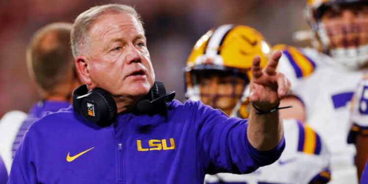 Brian Kelly as LSU Tigers coach