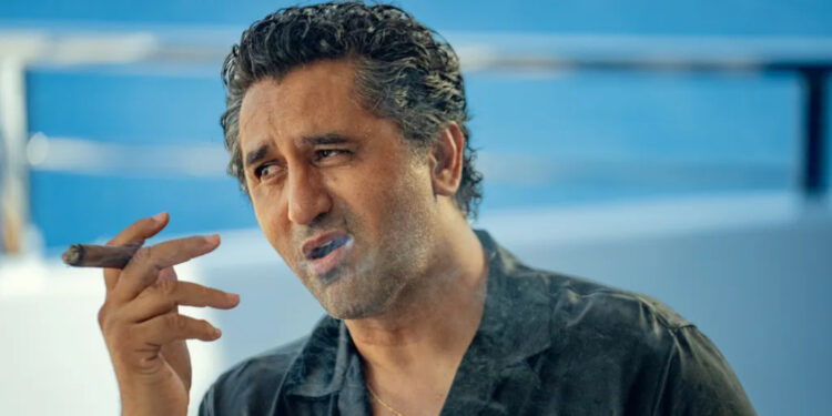 Cliff Curtis as Poseidon in Kaos