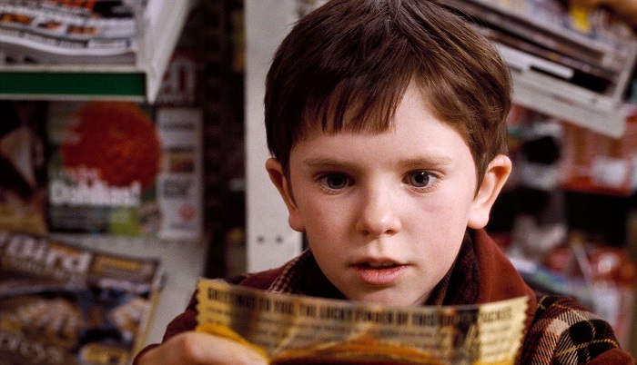 Freddie Highmore in Charlie and the Chocolate factory