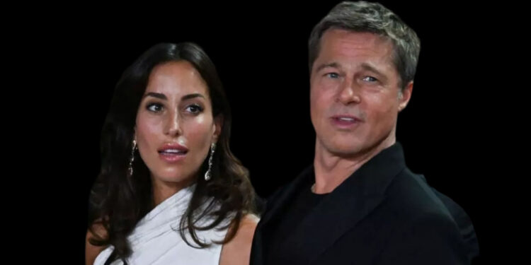 Ines de Ramon and Brad Pitt