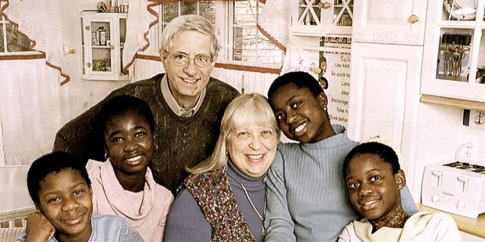 Michaela DePrince with her adoptive parents and siblings