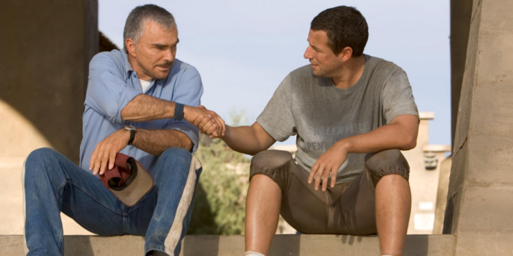 Burt Reynolds and Adam Sandler in The Longest Yard (2005)