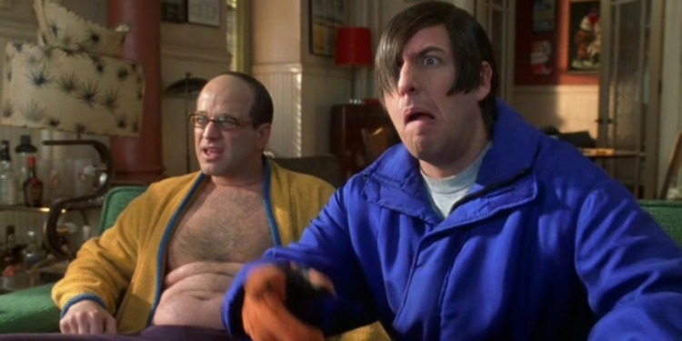 Allen Covert and Adam Sandler in Little Nicky (2000)