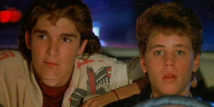 Corey Feldman and Corey Haim in License to Drive 