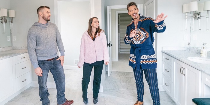 My Lottery Dream Home host David Bromstad and clients