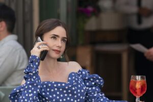 Lily Collins as Emily in Emily in Paris season 4