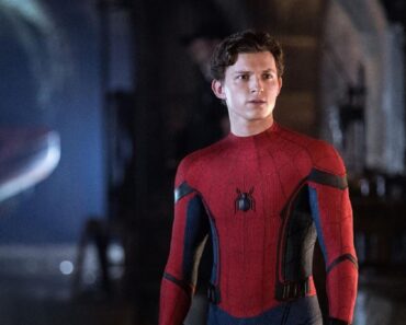 Tom Holland as spider-man in Spider-Man: Far from Home