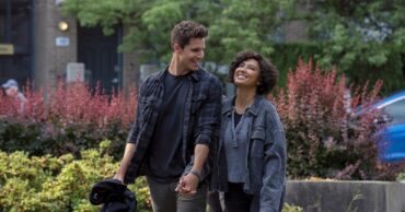 Robbie Amell and Andy Allo in Upload