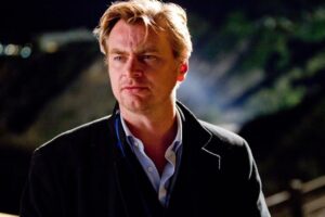 Christopher Nolan on the set of Inception