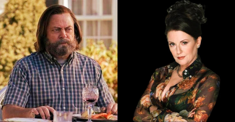 Nick Offerman and Megan Mullally