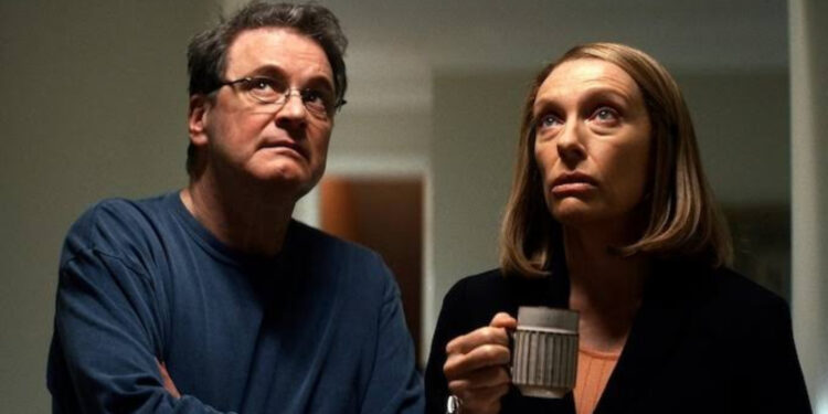 Colin Firth and Toni Collette in The Staircase