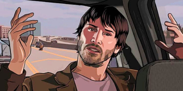 Keanu Reeves in A Scanner Darkly