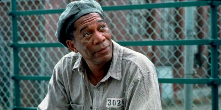 Morgan Freeman in The Shawshank Redemption