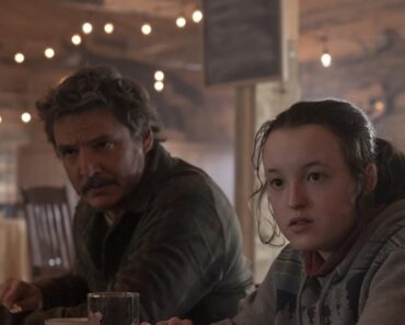 Pedro Pascal and Bella Ramsey in The Last of Us