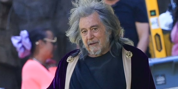 Al Pacino Filming Lear Rex