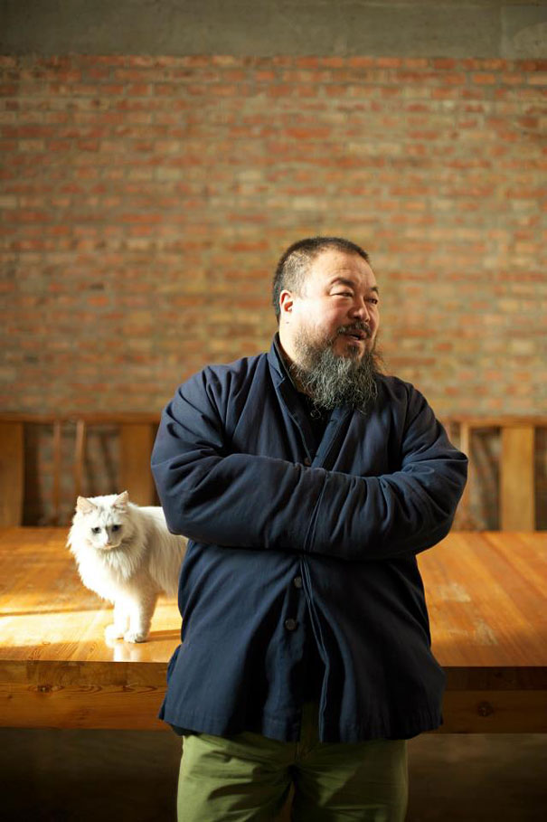 Famous Artists Photographed With Their Cats