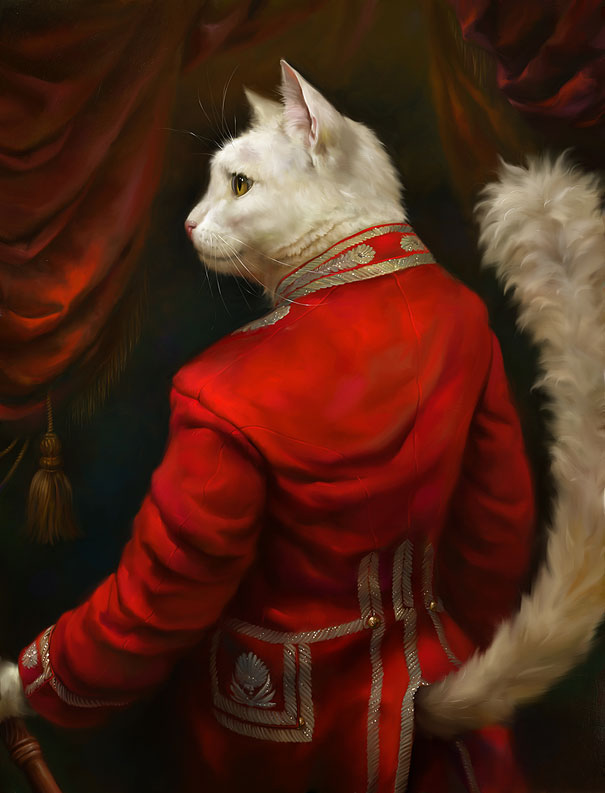 Classy Portraits of Cats Portrayed As Royalty