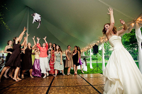 Bride&#8217;s Bouquets Replaced By Flying Cats In The Latest Wedding Photography Trend