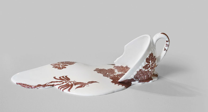 Porcelain China By Livia Marin Looks Like Melting Ice-cream