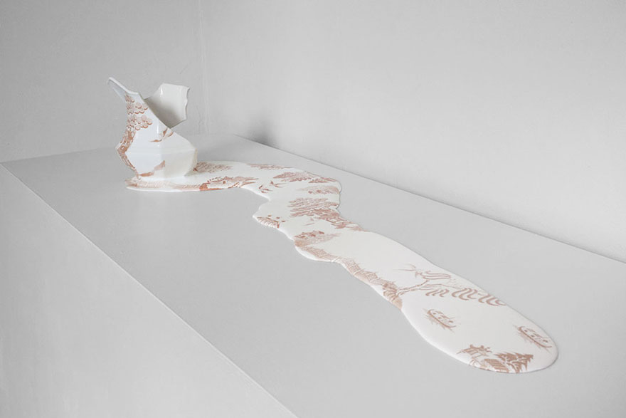 Porcelain China By Livia Marin Looks Like Melting Ice-cream