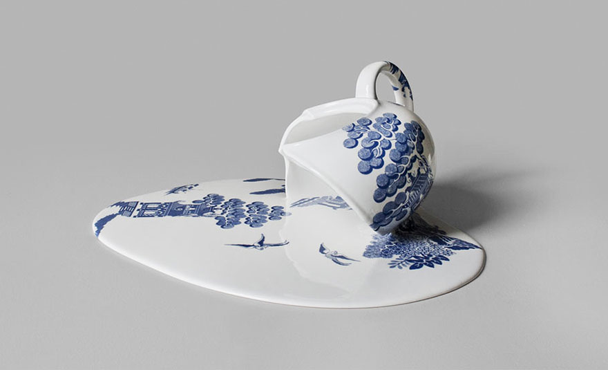 Porcelain China By Livia Marin Looks Like Melting Ice-cream