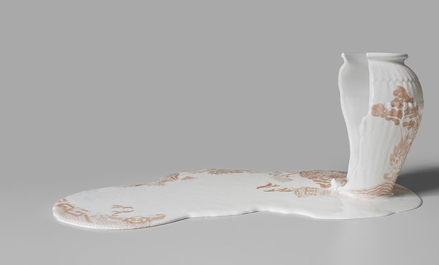 Porcelain China By Livia Marin Looks Like Melting Ice-cream
